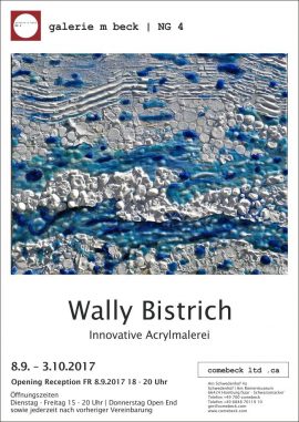 2017-09-bistrich-m Poster zur Ausstellung "Innovative Acrylmalerei"