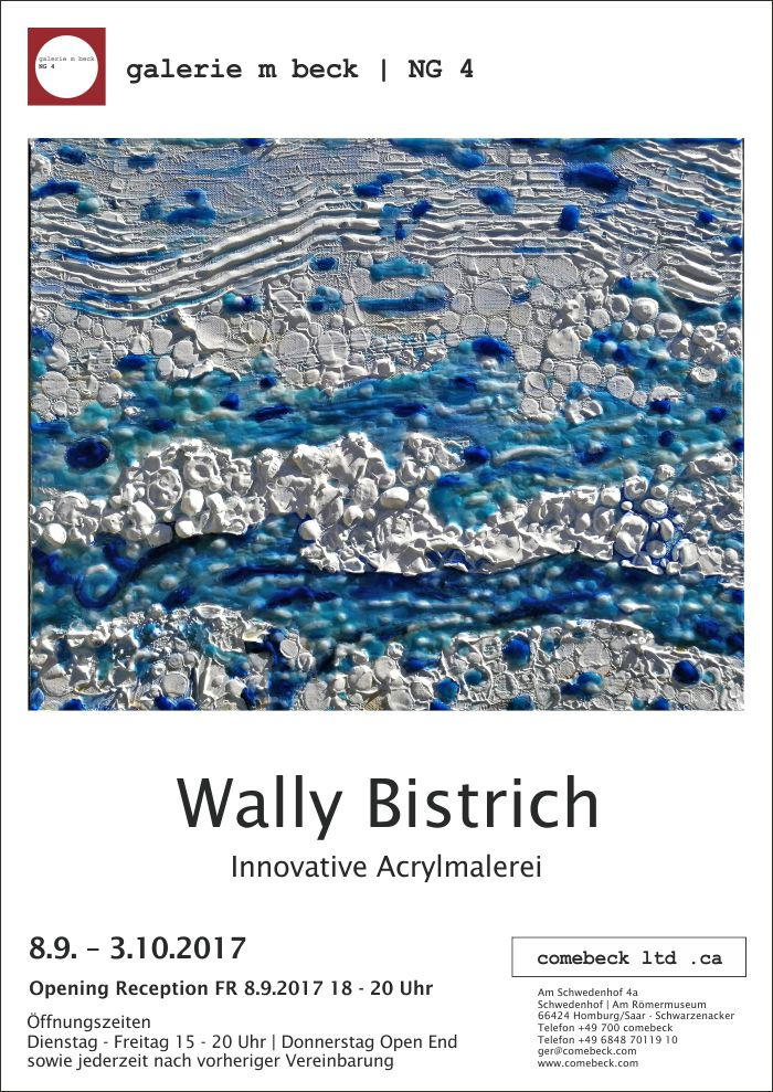 Poster zur Ausstellung "Innovative Acrylmalerei"